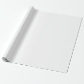 Solid White Customizable Wrapping Pap ラッピングペーパー (アンロールド)