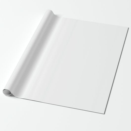 Solid White Customizable Wrapping Paper ラッピングペーパー (アンロールド)