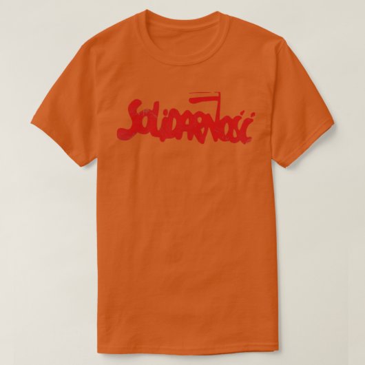 Solidarnosc 80sポーランド労働組合連合 tシャツ (デザイン正面)