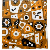 Solidus OB幾何学的シャワーカーテン シャワーカーテン (正面)