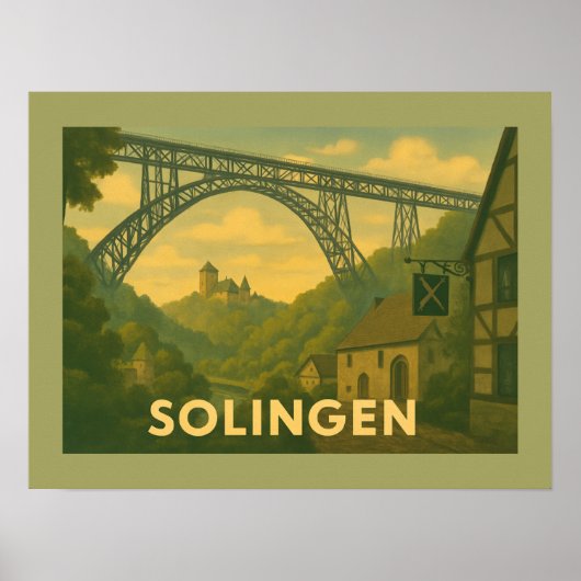 Solingen Germany City Art ポスター (正面)