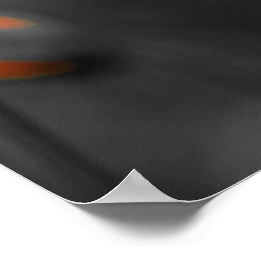 Solitary Bloom in Monochrome ポスター (角)