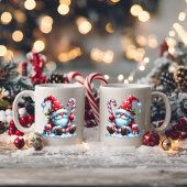 Solitary Christmas Gnome with Candy コーヒーマグカップ