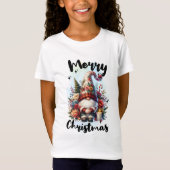 Solitary Christmas Gnome with Floral Crown Candle Tシャツ (正面)