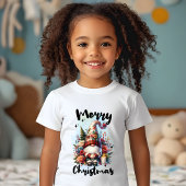 Solitary Christmas Gnome with Floral Crown Candle Tシャツ