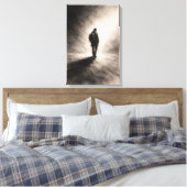 Solitary Journey Sketch キャンバスプリント (インサイチュ (寝室))