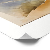 Solitary Olive Tree Botanical Art Print ポスター (角)