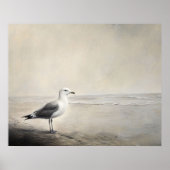 Solitary Seagull by the Shore ポスター (正面)