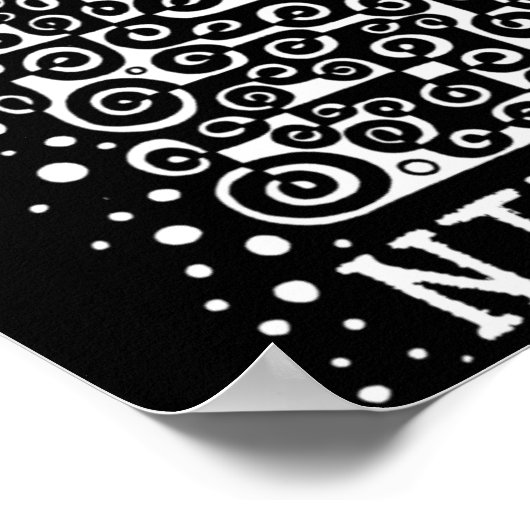 SOLITUDE白黒引用文byニーチェ ポスター (角)