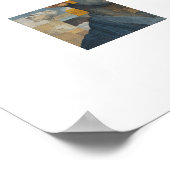 Solitude - a modern take on a Cubism Art Portrait ポスター (角)