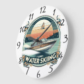 Solitude at海 ラージ壁時計 (傾斜)