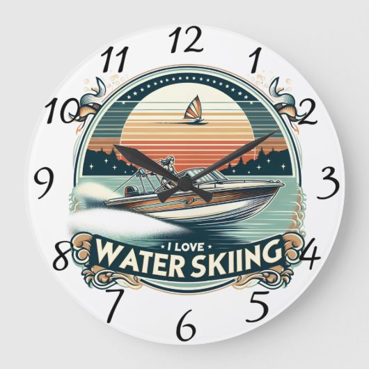 Solitude at海 ラージ壁時計 (正面)