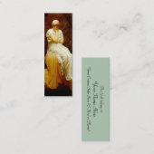 Solitude Bookmark by Frederick Lord Leighton スキニー名刺 (正面/裏面)