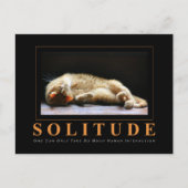 SOLITUDE CAT写真アンチやる気を起こさせる- ポストカード (正面)