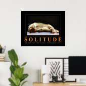 SOLITUDE CAT写真用アンチポスやる気を起こさせるター ポスター (ホームオフィス)