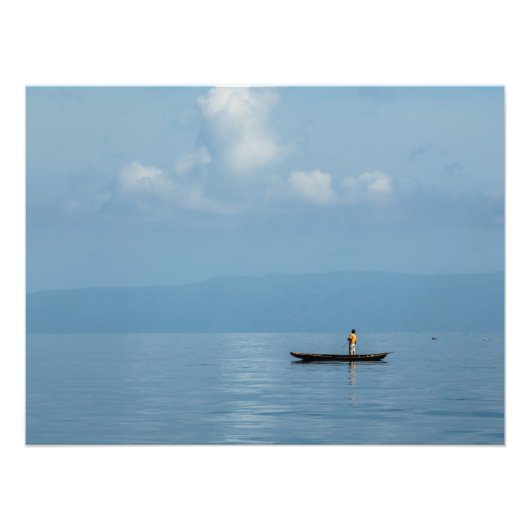 Solitude in Haitian Caribbean フォトプリント (正面)