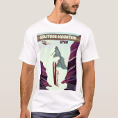 Solitude Mountain Utahヴィンテージ旅行ポスター。 Tシャツ (正面)