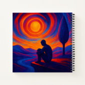 Solitude Reflected Artistic Abstract ノートブック (裏面)