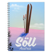 Söll, オーストリア スキーの旅 ポスター ノートブック (正面)