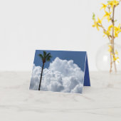 Solo Palm in Clouds カード (黄色い花)
