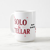 Solo & Stellar Modern Valentine Quote Design コーヒーマグカップ (正面左)