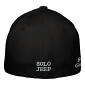 SOLOJEEP屈曲適合の帽子 刺繍入りキャップ (裏面)
