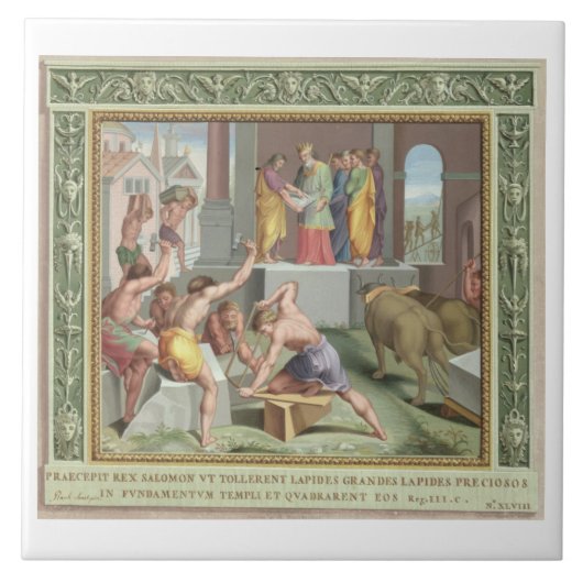 Solomonの寺院を造ること、イラストレーションからの タイル (正面)