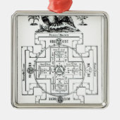 Solomonの神秘的な図表 メタルオーナメント (正面)