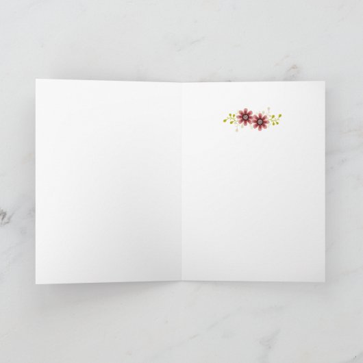 Solomon愛引用文のバレンタインの挨拶状の歌 シーズンカード (内部)