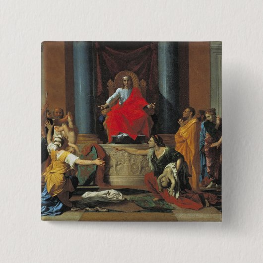 Solomon 1649年の判断 缶バッジ (正面)