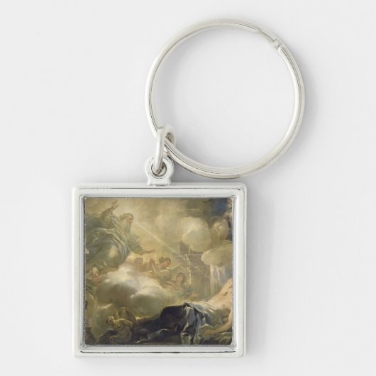 Solomon、c.1693 (キャンバスの油)の夢 キーホルダー (正面)