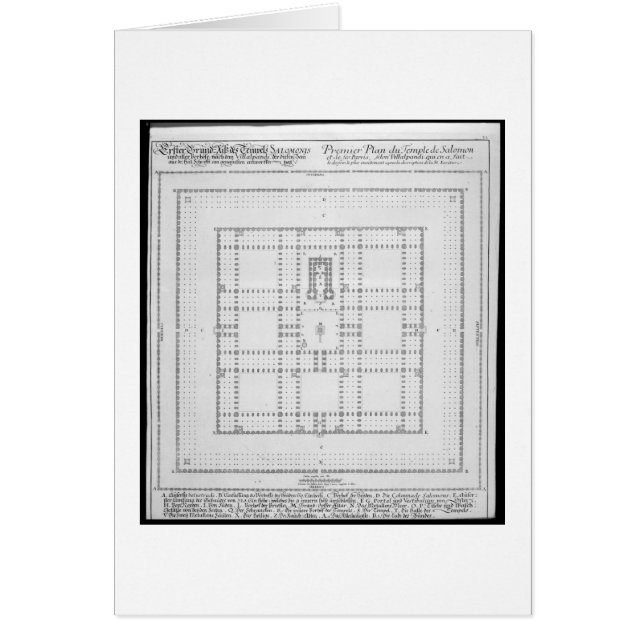 Solomon、「Enからのエルサレムの寺院の計画、 (正面)