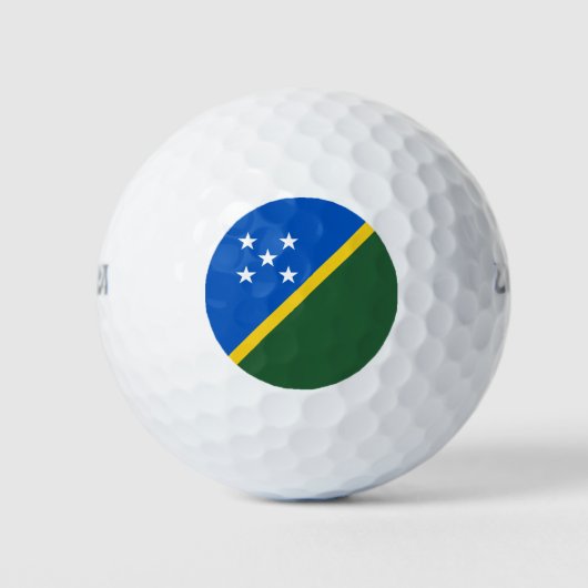 Solomon Islands Flag ゴルフボール (正面)