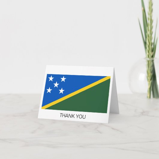 Solomon Islands Flag サンキューカード (正面)