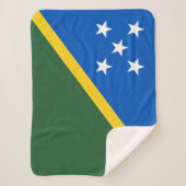 Solomon Islands Flag シェルパブランケット (正面)