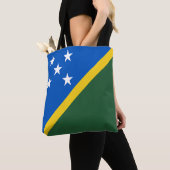Solomon Islands Flag トートバッグ (クローズアップ)