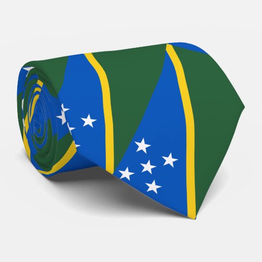 Solomon Islands Flag ネクタイ (ロール)