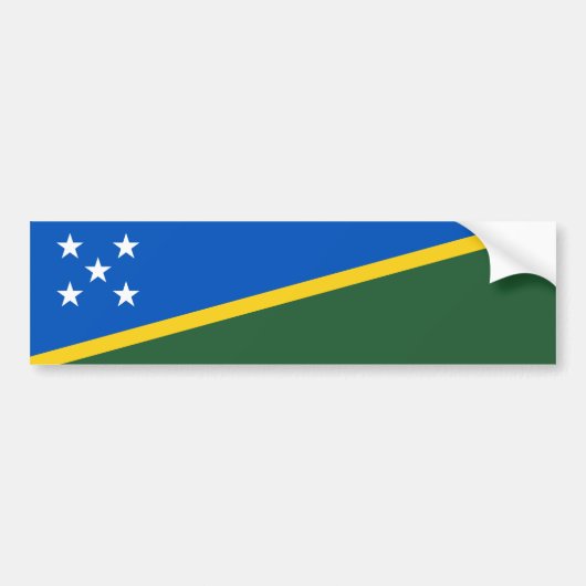 Solomon Islands Flag バンパーステッカー (正面)