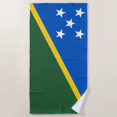 Solomon Islands Flag ビーチタオル (正面)
