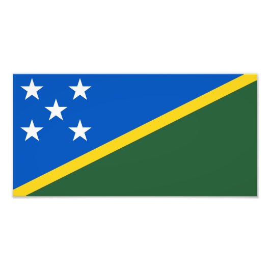 Solomon Islands Flag フォトプリント (正面)