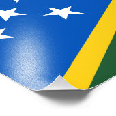 Solomon Islands Flag フォトプリント (角)