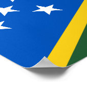 Solomon Islands Flag ポスター (角)