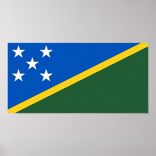Solomon Islands Flag ポスター (正面)