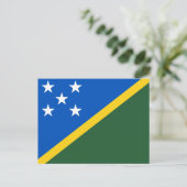 Solomon Islands Flag ポストカード (スタンド正面)