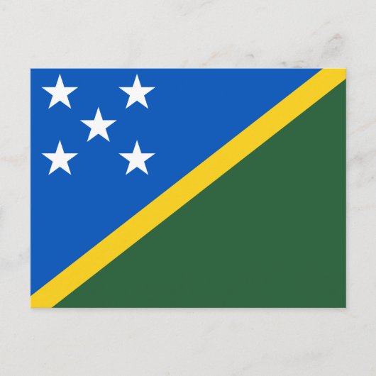 Solomon Islands Flag ポストカード (正面)