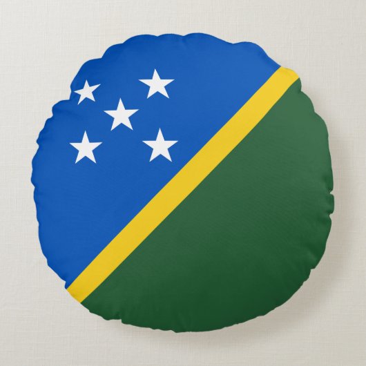 Solomon Islands Flag ラウンドクッション (正面)