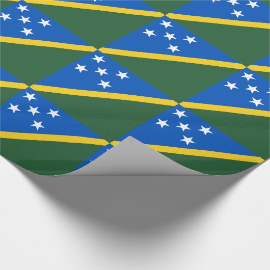 Solomon Islands Flag ラッピングペーパー (角)