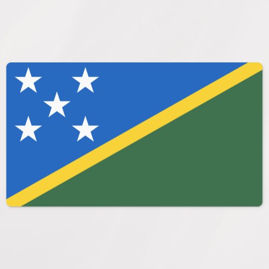 Solomon Islands Flag ラベル (デザイン1)