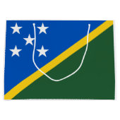 Solomon Islands Flag ラージペーパーバッグ (正面)