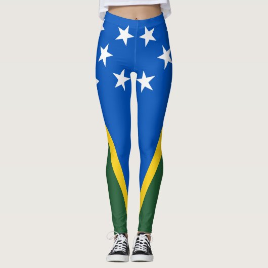 Solomon Islands Flag レギンス (正面)